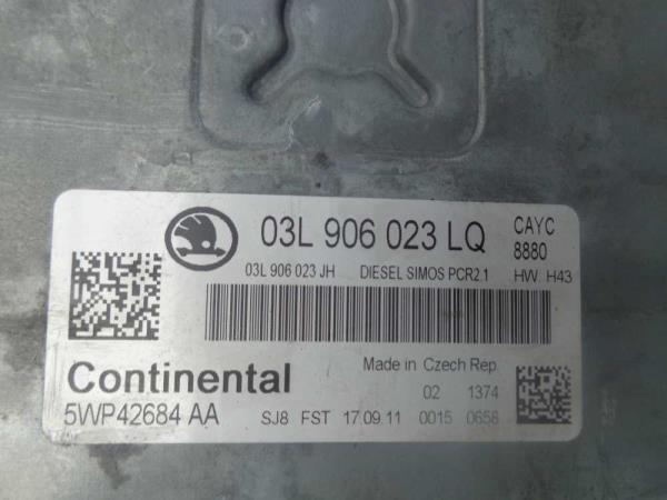 BOITIER ELECTRONIQUE SKODA OCTAVIA 1.6 TDI CAYC - Vue 3